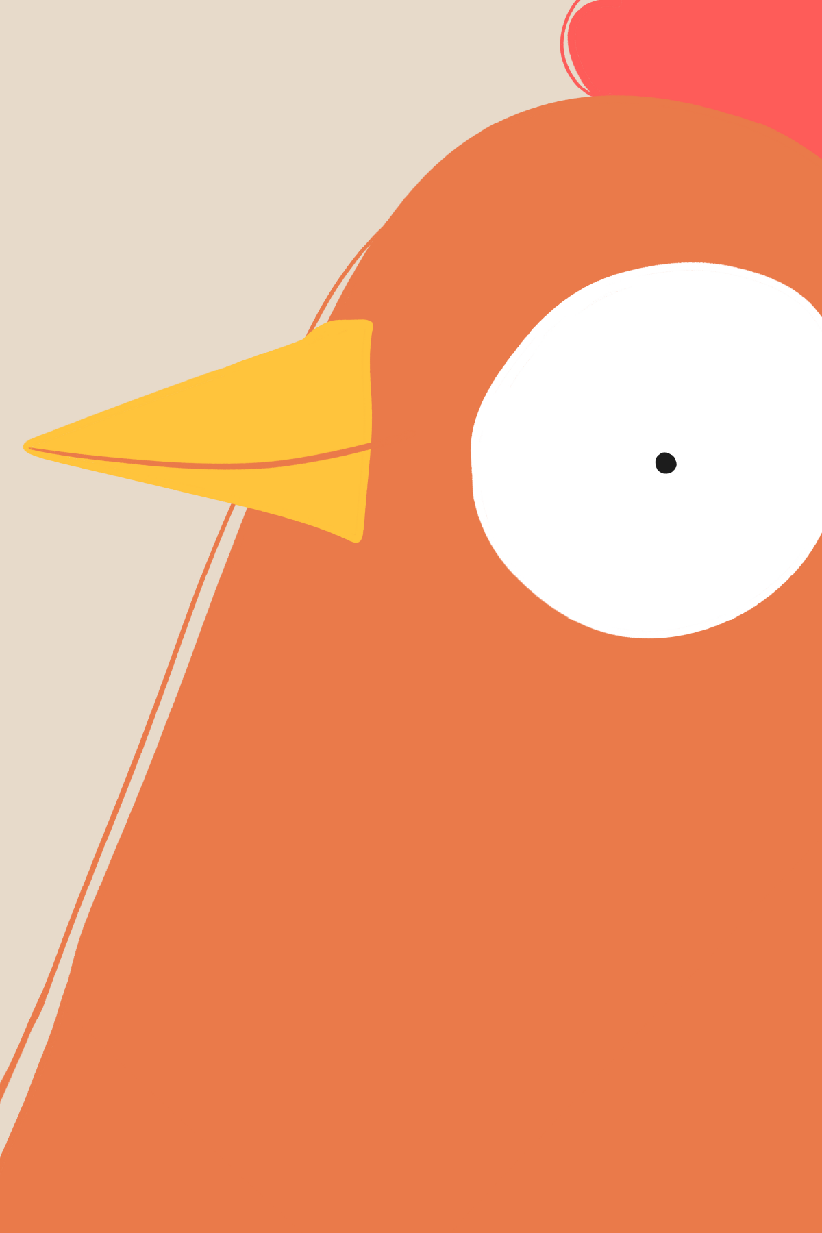 Autoportrait animalier — coq