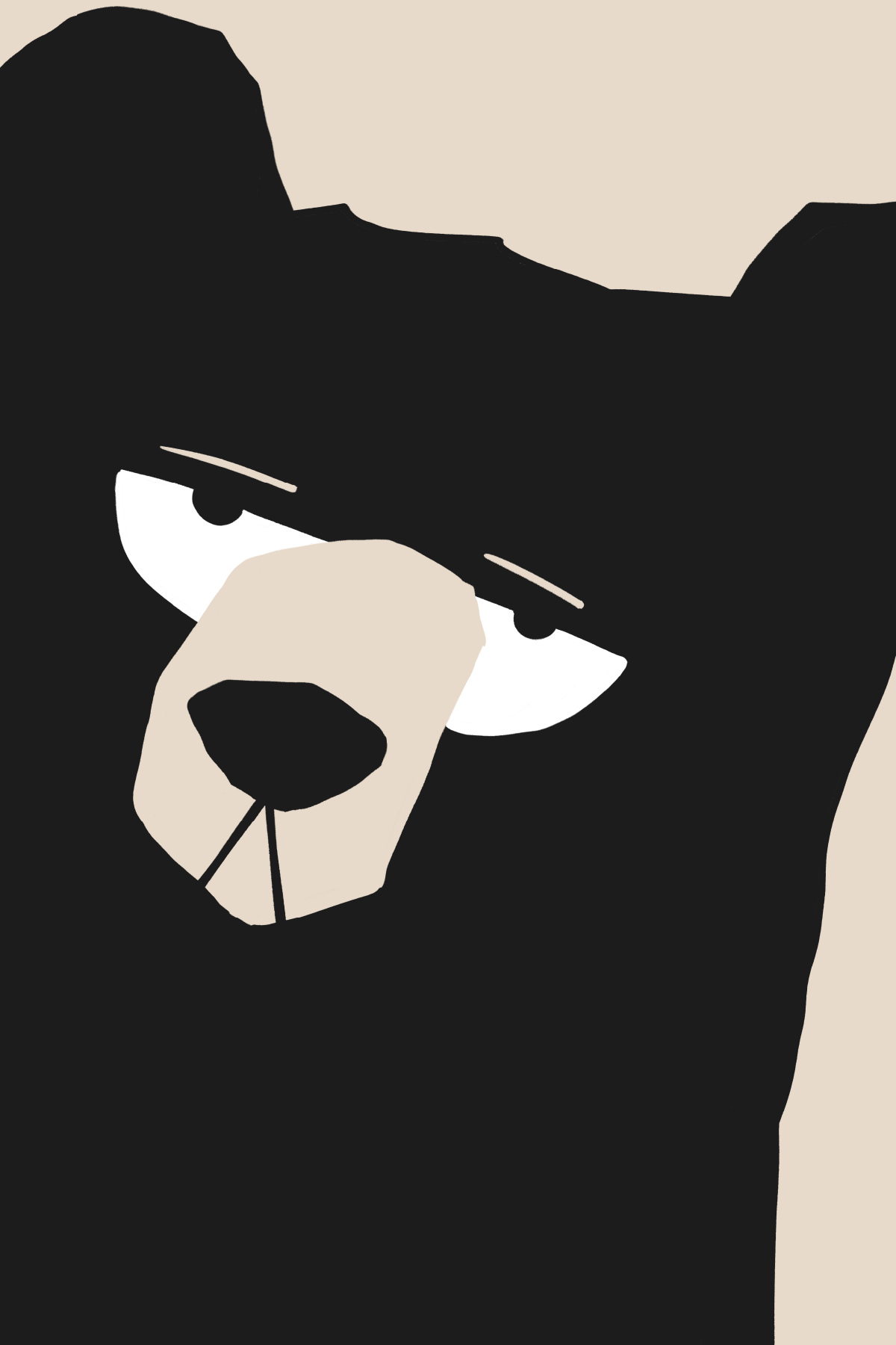 Autoportrait animalier — ours (variante)