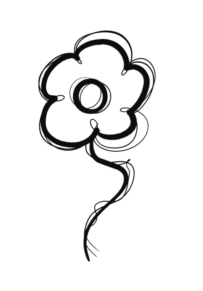 Esquisse tattoo — fleur