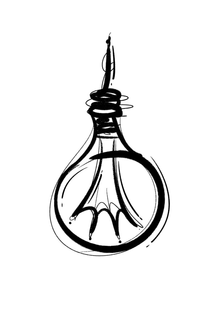 Esquisse tattoo — ampoule